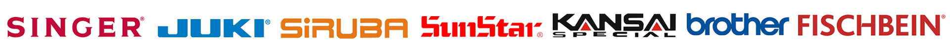 Singer - Juki - Siruba - Sunstar - Kansai - Brother - Fischbein